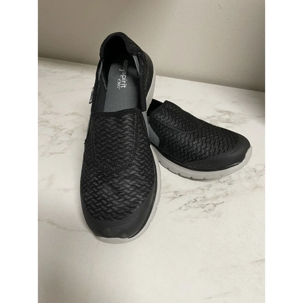 Easy Spirit e360 Esmyles Black Athleisure Slip On Women's Sz 10.5